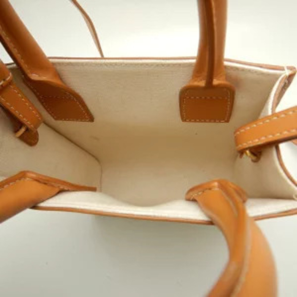 CELINE Vertical Cabas Tote Bag Calfskin Tan - Picture 6 of 9